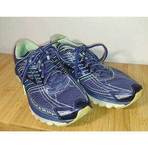 BROOKS Glycerin 12 Women's Sz 9 Navy/Green Running Shoes Comfort Stability